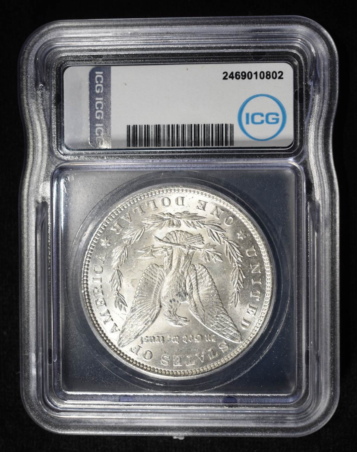 1889 MORGAN DOLLAR ICG MS62