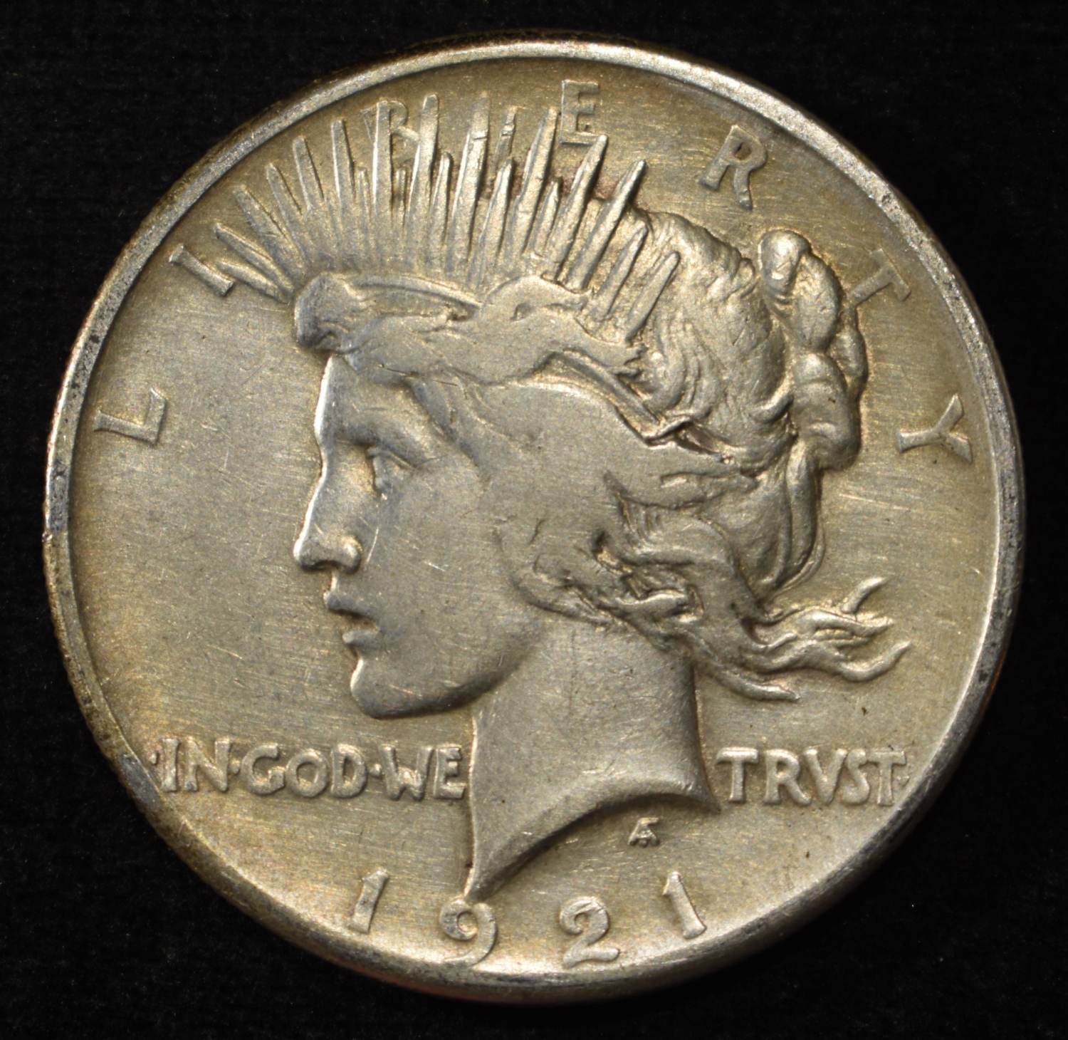 1921 PEACE DOLLAR XF