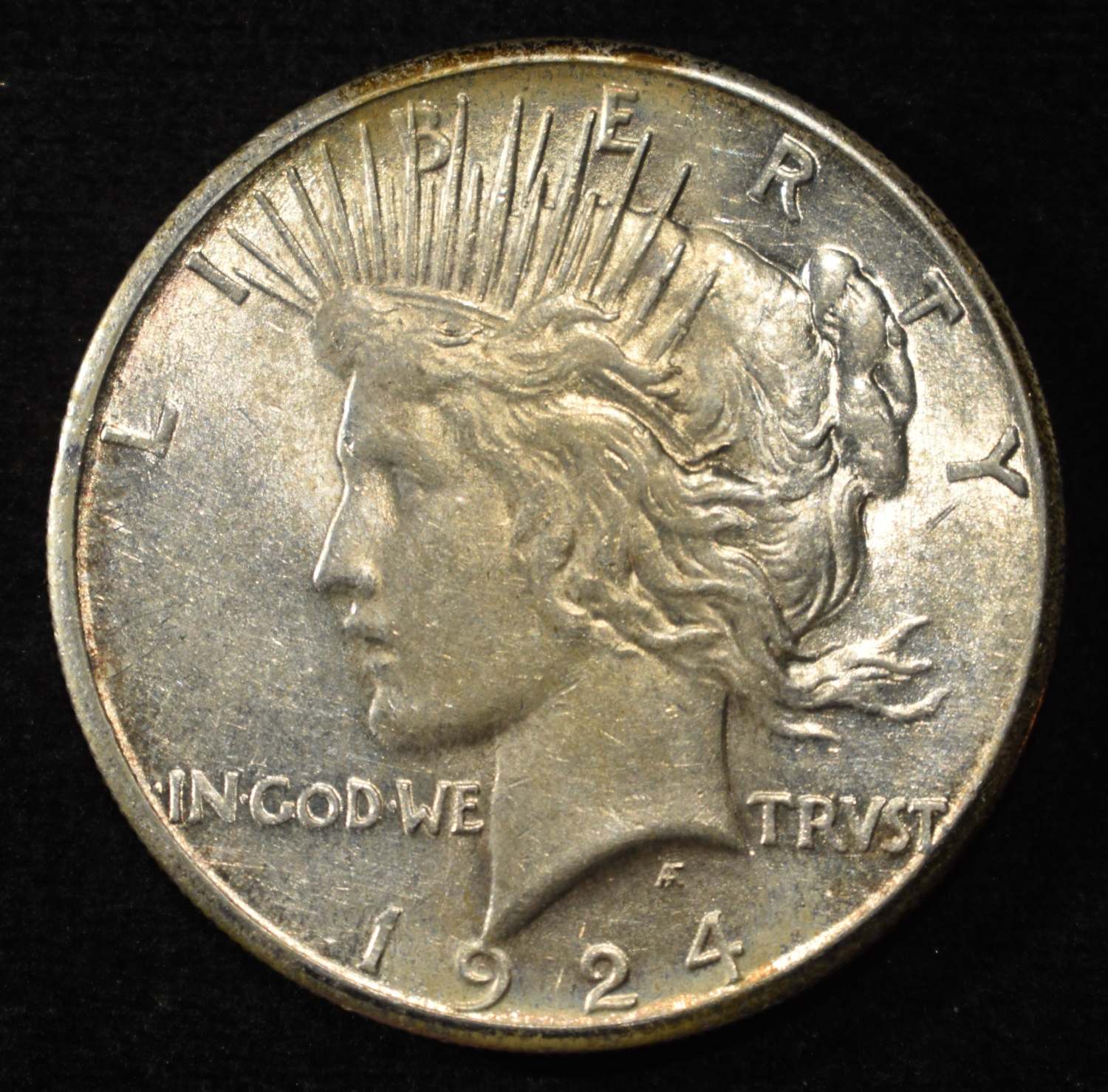 1924-S PEACE DOLLAR CH AU