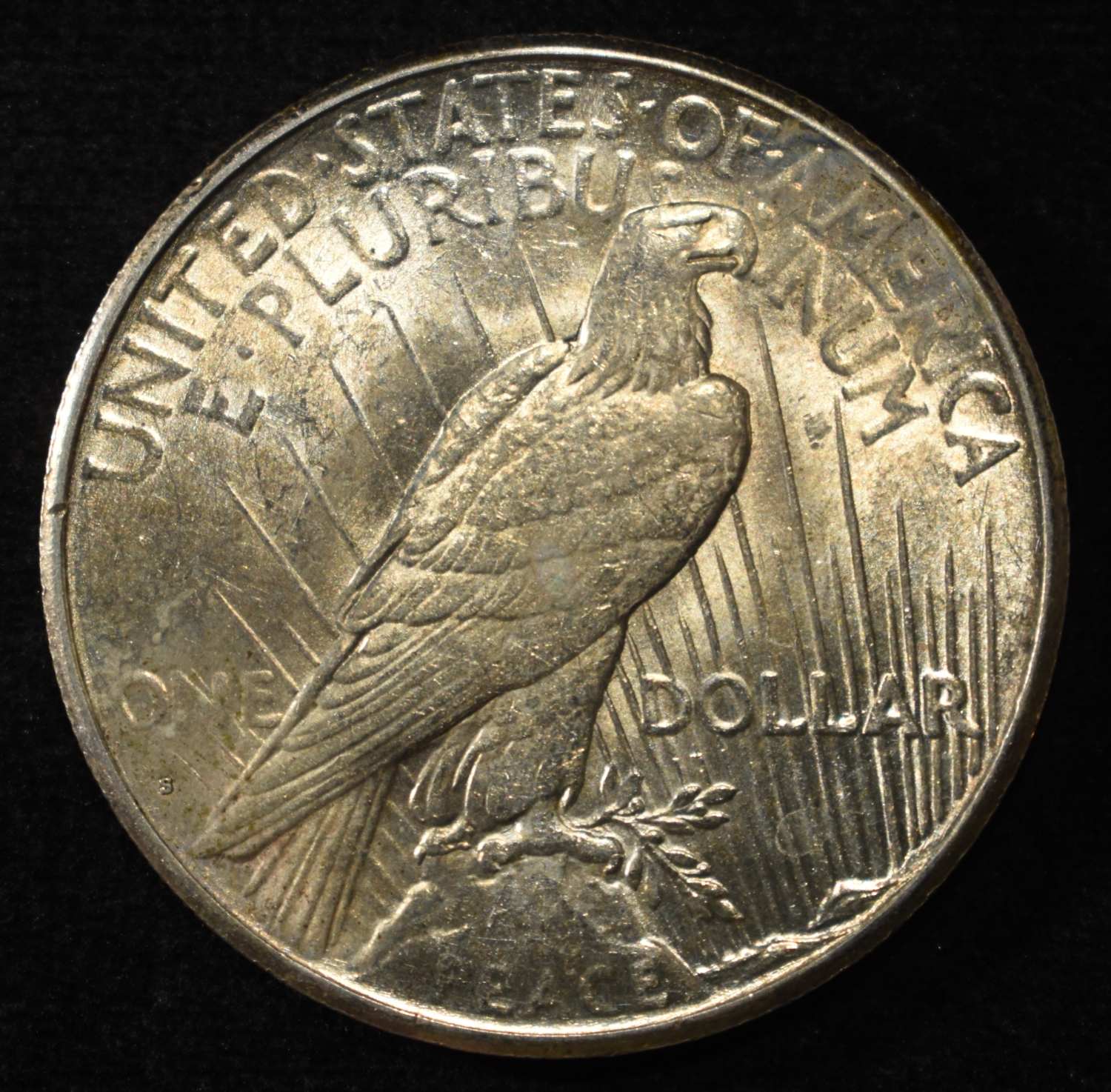 1925-S PEACE DOLLAR AU/BU