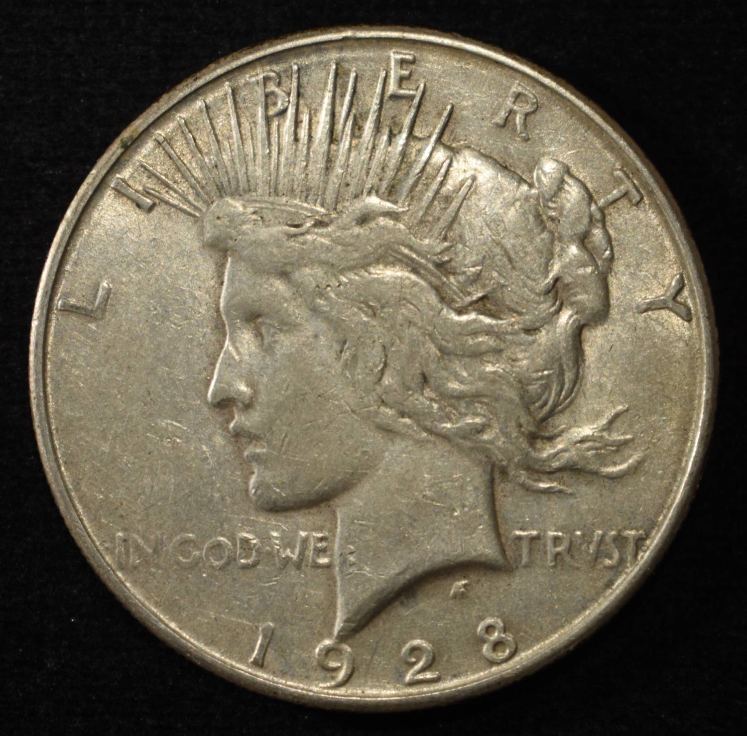 1928-S PEACE DOLLAR XF