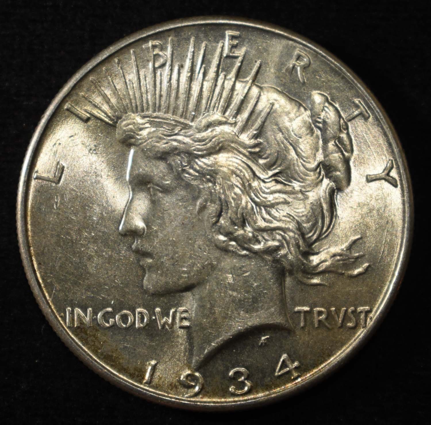 1934 PEACE DOLLAR BU