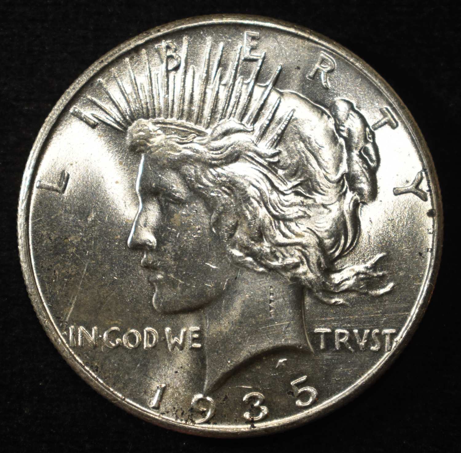 1935 PEACE DOLLAR CH/GEM BU