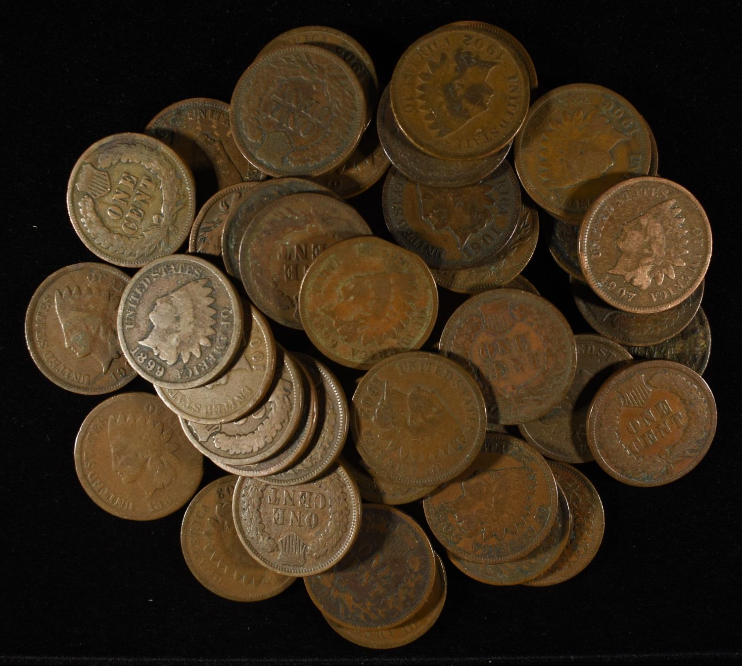 (50) INDIAN CENTS