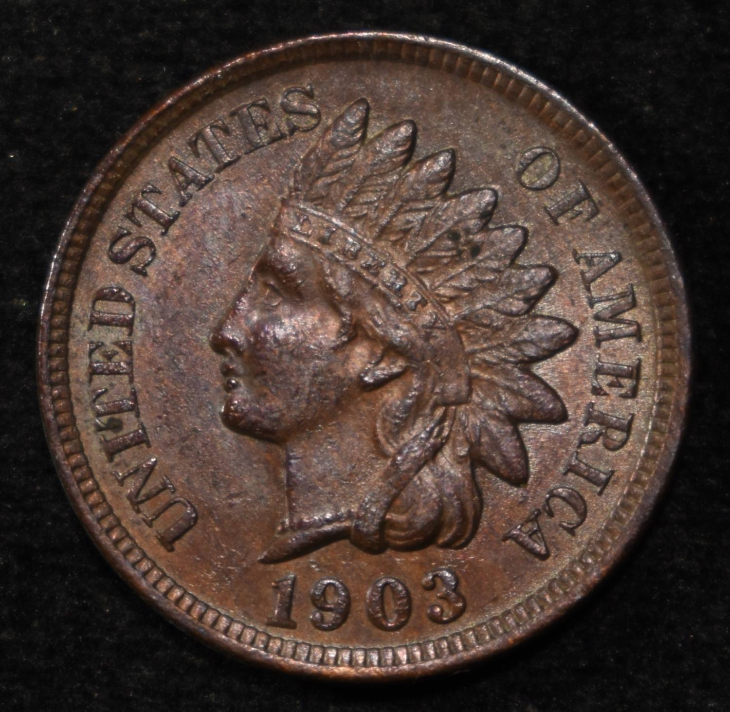 1903 INDIAN HEAD CENT GEM ORIG UNC