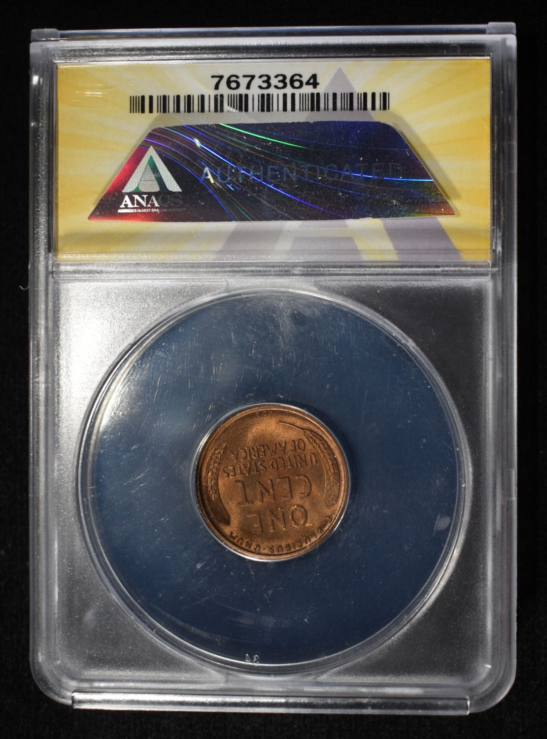 1909-VDB WHEAT CENT ANACS MS65 RB