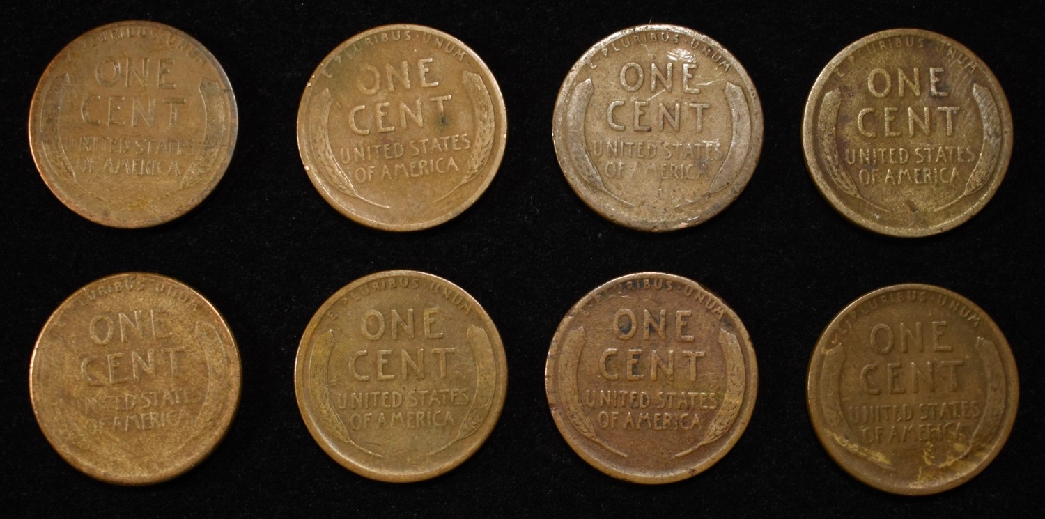 8 NICE EARLY SEMIKEY WHEAT CENTS