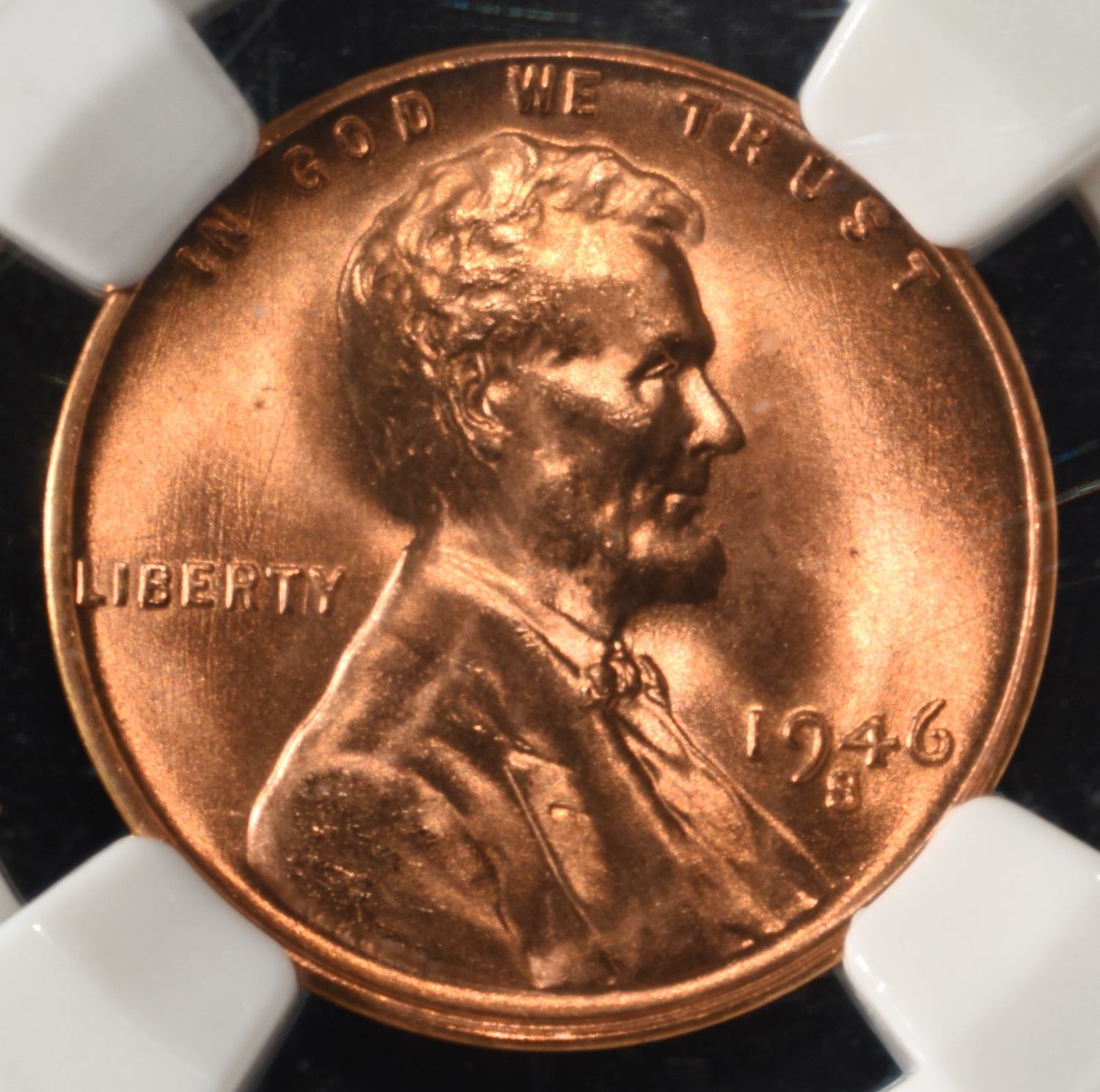 1946-S WHEAT CENT NGC MS67 RD