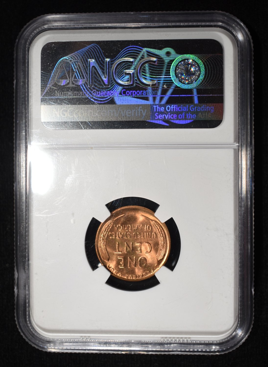1955-S WHEAT CENT NGC MS67 RD