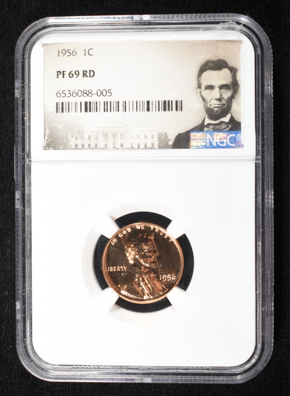 1956 WHEAT CENT NGC PF69 RD