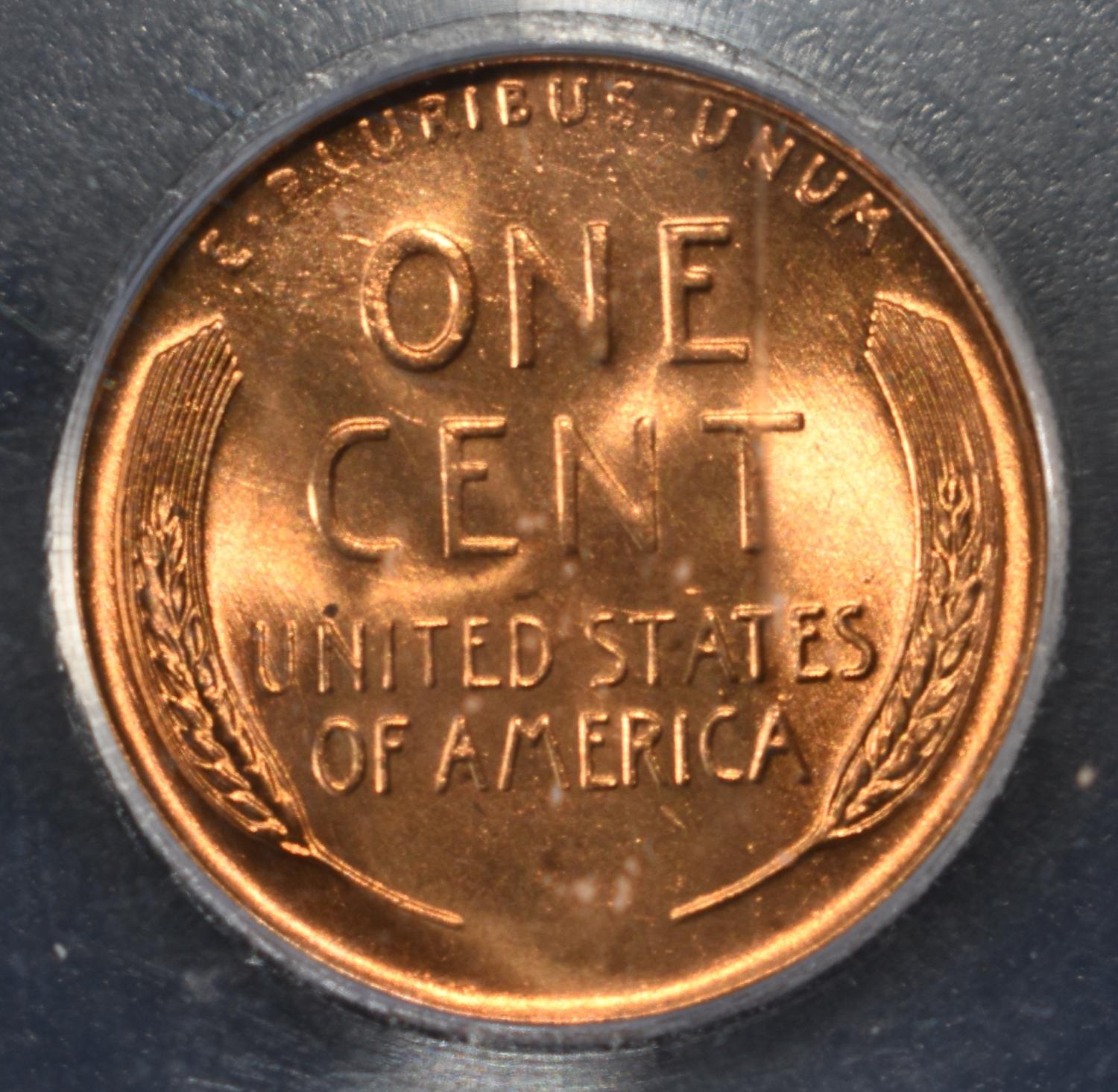 1958-D WHEAT CENT ICG MS67 RD