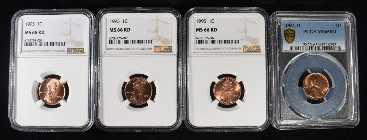 (4) GRADED MEMORIAL CENTS