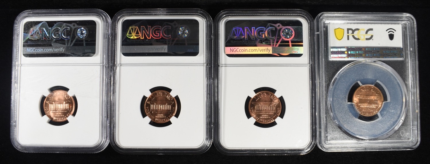 (4) GRADED MEMORIAL CENTS