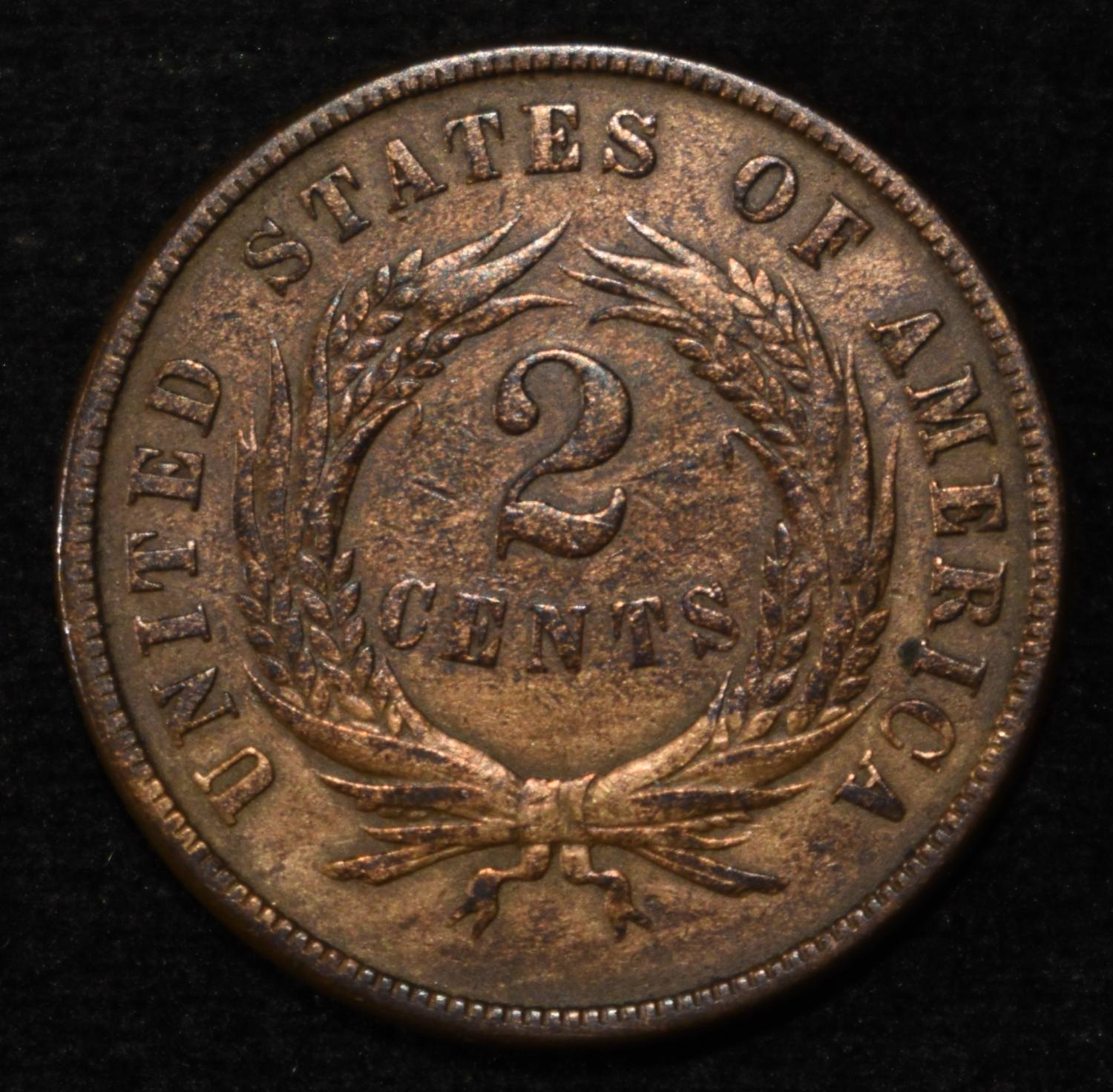 1871 2-CENT PIECE NICE ORIG UNC