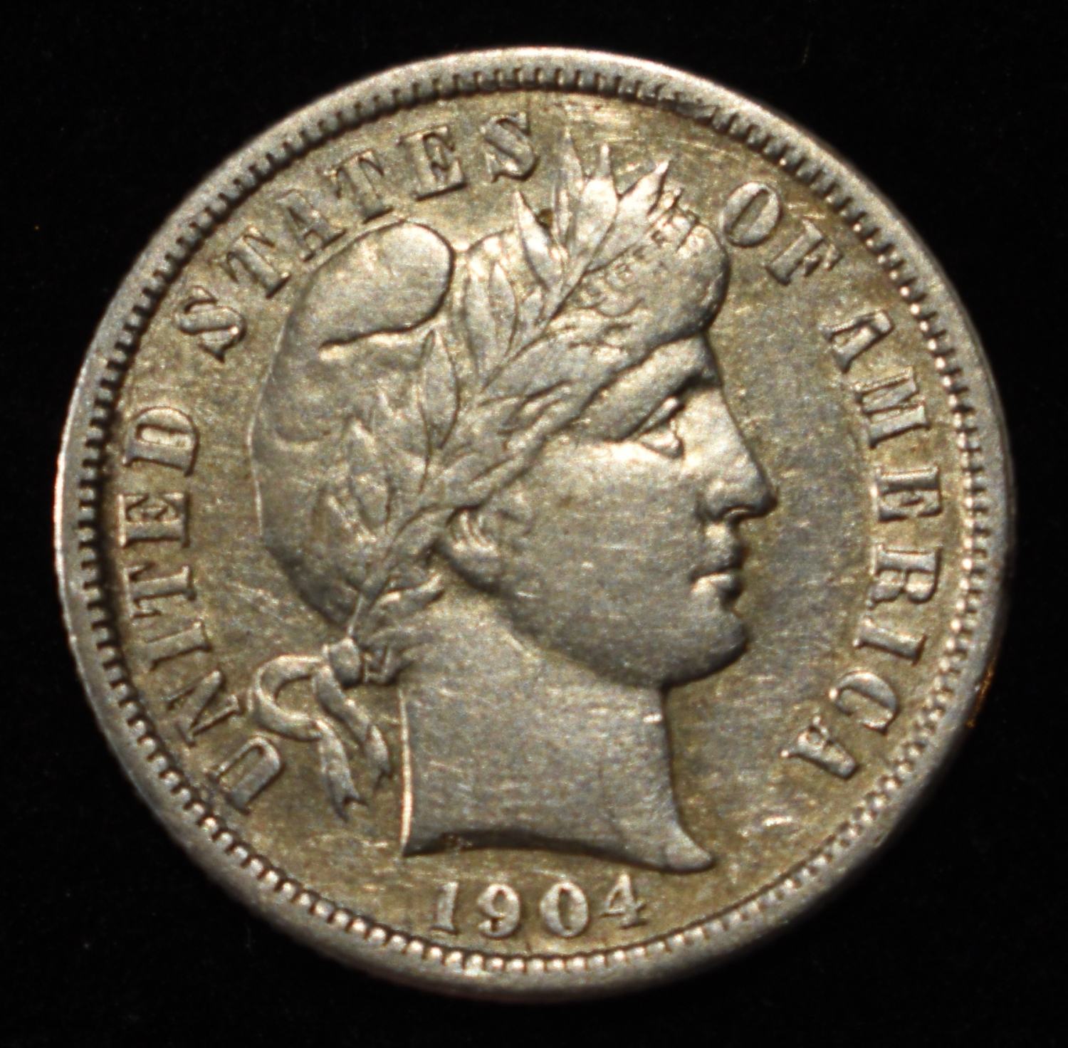 1904-S BARBER DIME AU