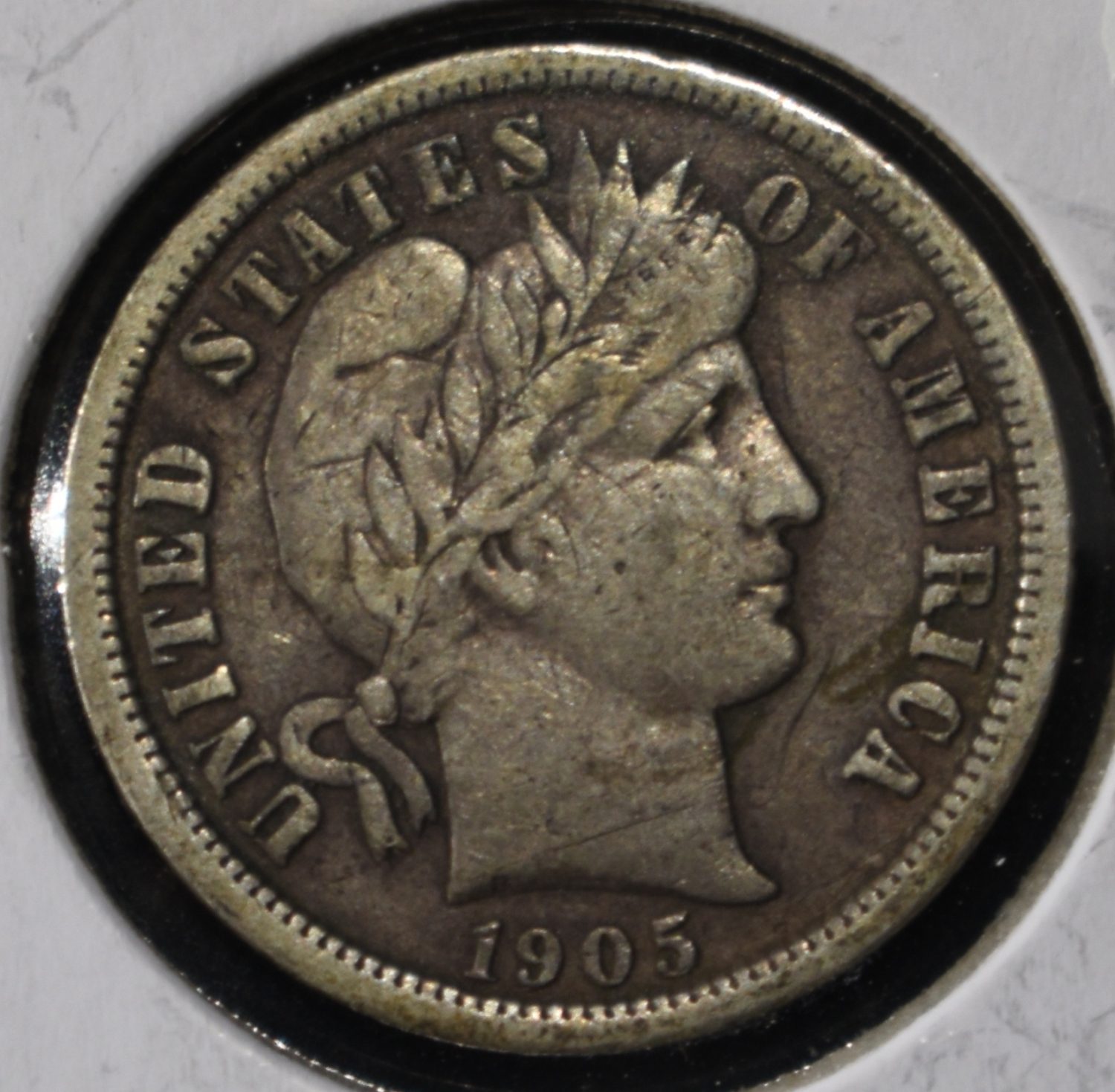 1905-S BARBER DIME XF