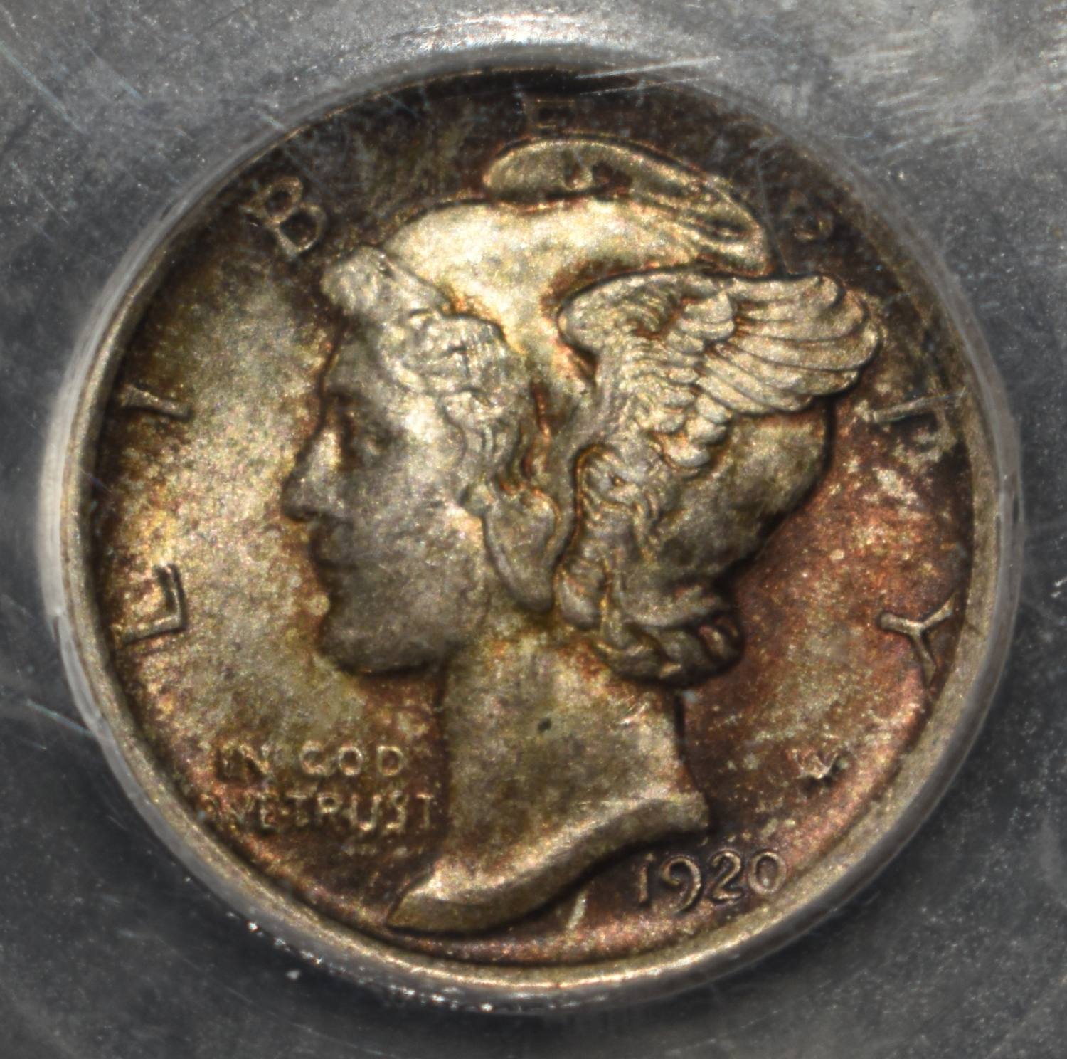 1920 MERCURY DIME FSB SEGS GEM BU