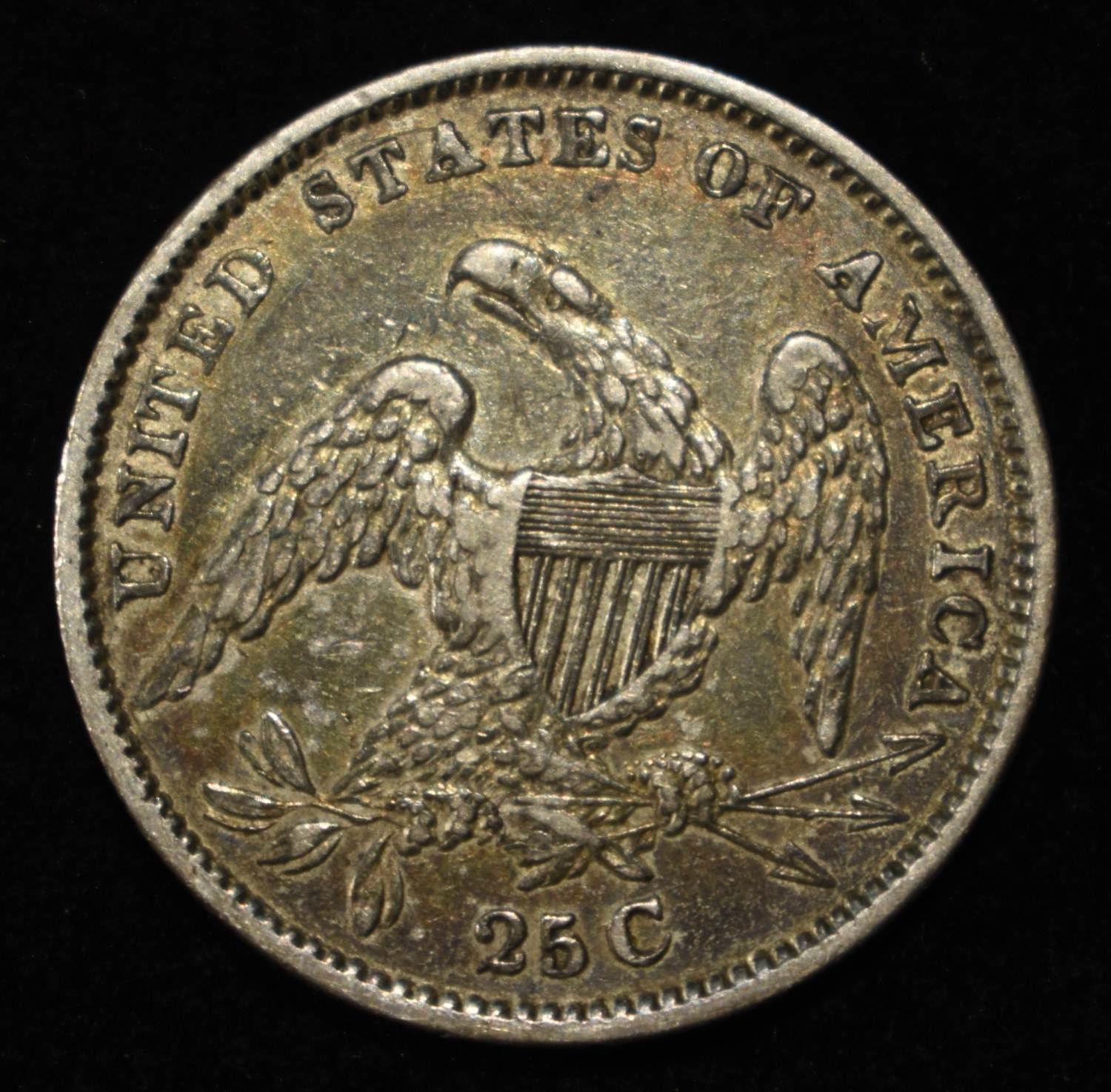 1834 CAPPED BUST QUARTER O/F IN OF NICE XF
