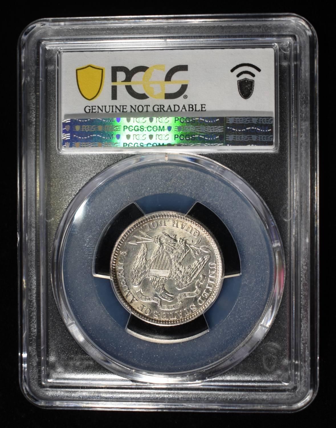 1875 LIBERTY SEATED QUARTER PCGS GENUINE