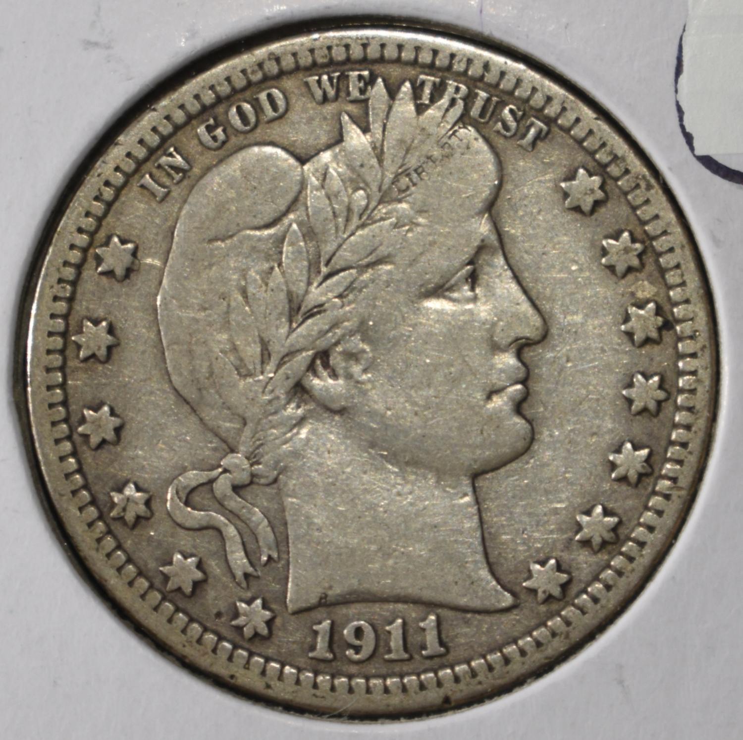 1911 BARBER QUARTER XF
