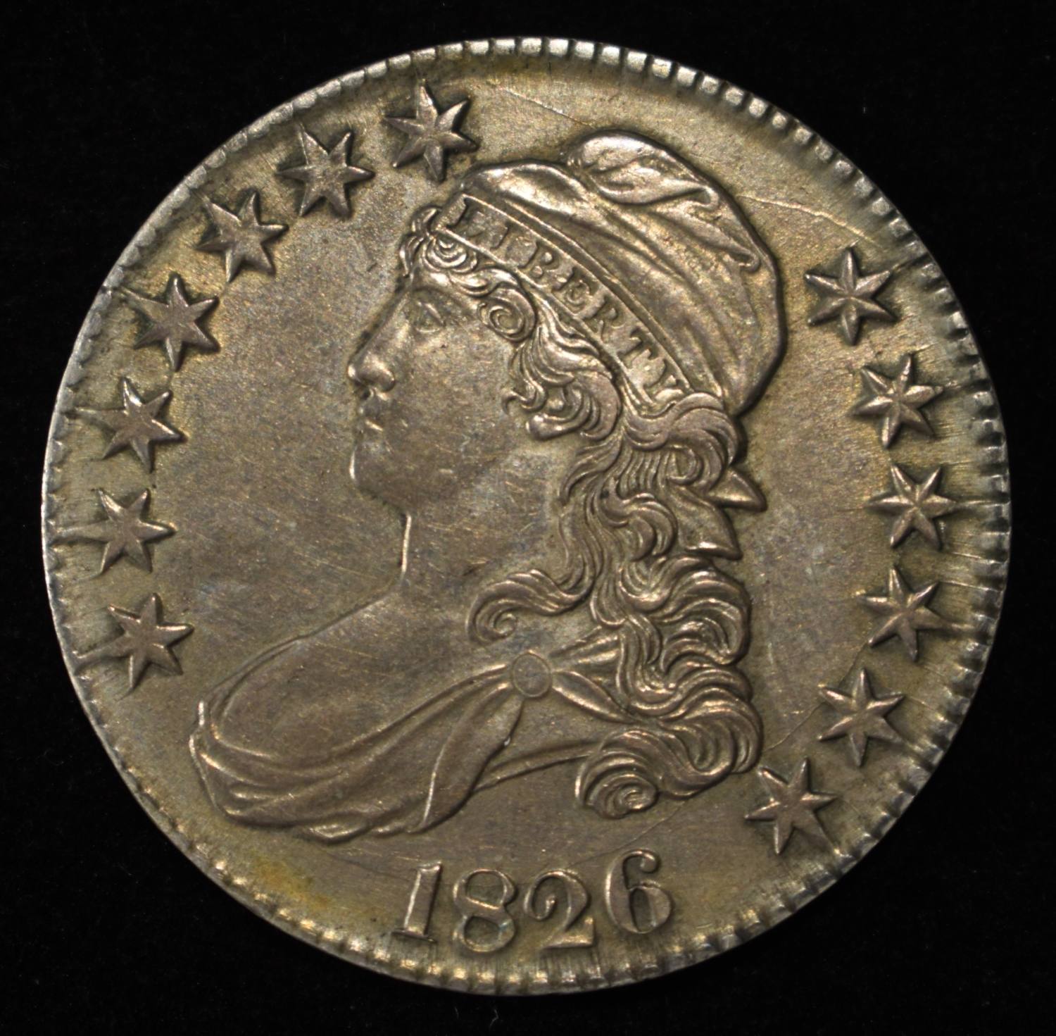 1826 CAPPED BUST HALF DOLLAR CH ORIG UNC
