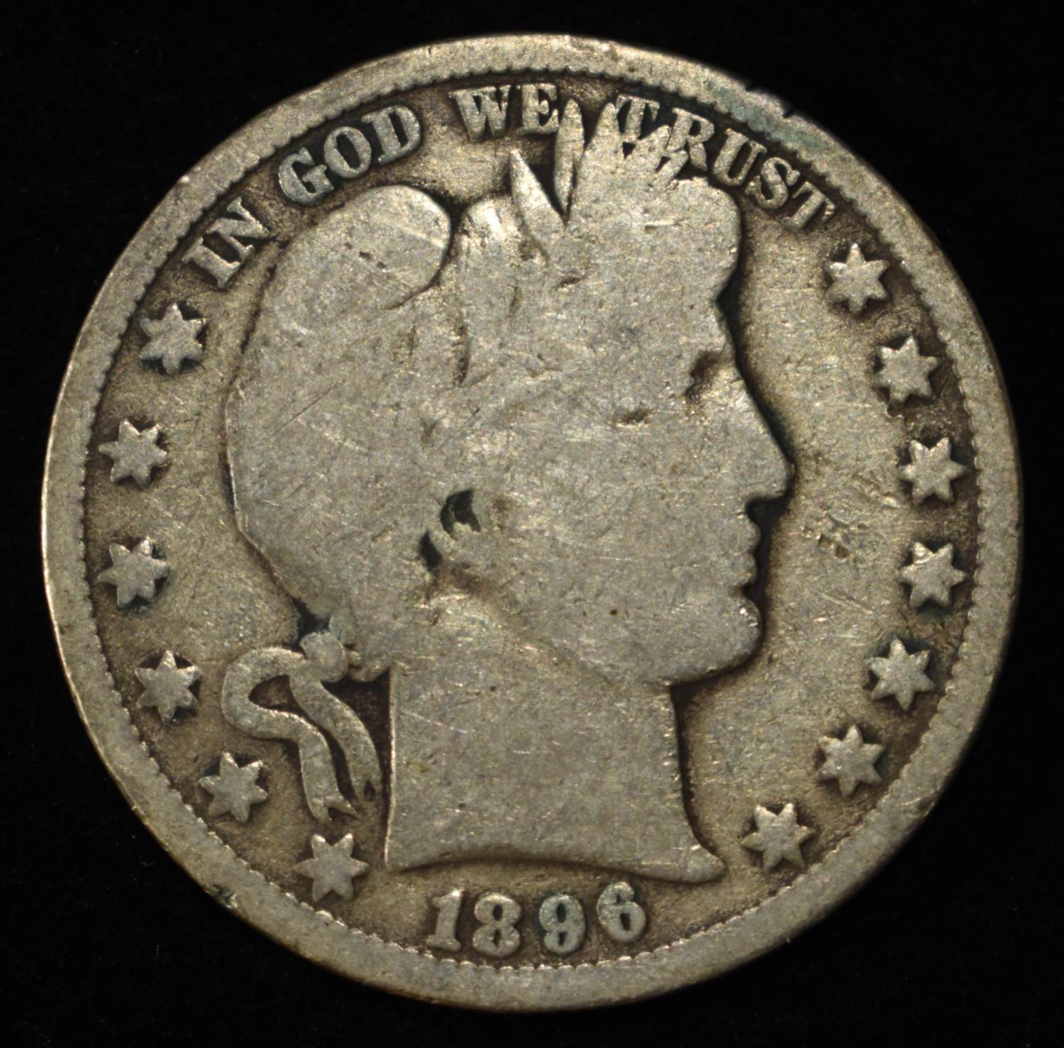 1896-O BARBER HALF DOLLAR GOOD