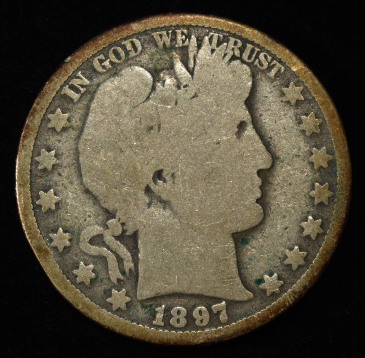 1897-O BARBER HALF DOLLAR GOOD