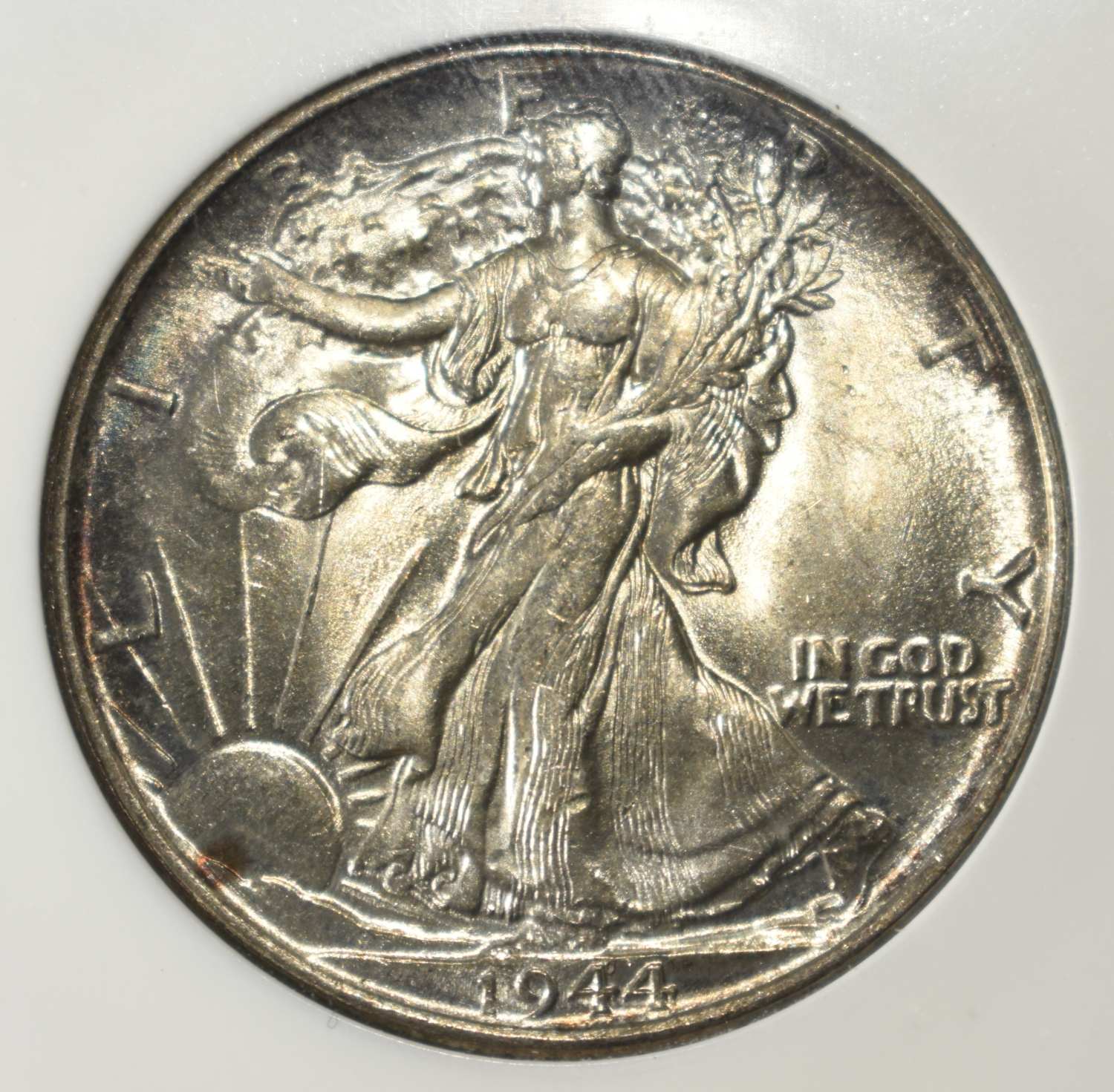 1944 WALKING LIBERTY HALF DOLLAR PCI SUPERB GEM BU
