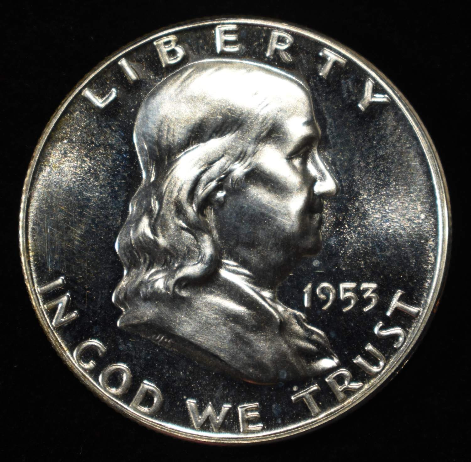 1953 FRANKLIN HALF DOLLAR GEM CAMEO PROOF