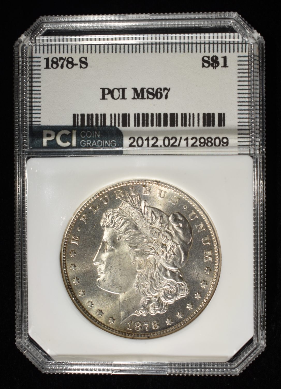 1878-S MORGAN DOLLAR PCI SUPERB GEM BU