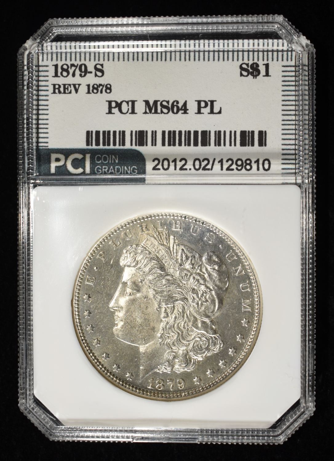 1879-S REV 78 MORGAN DOLLAR PCI CH/GEM BU PL