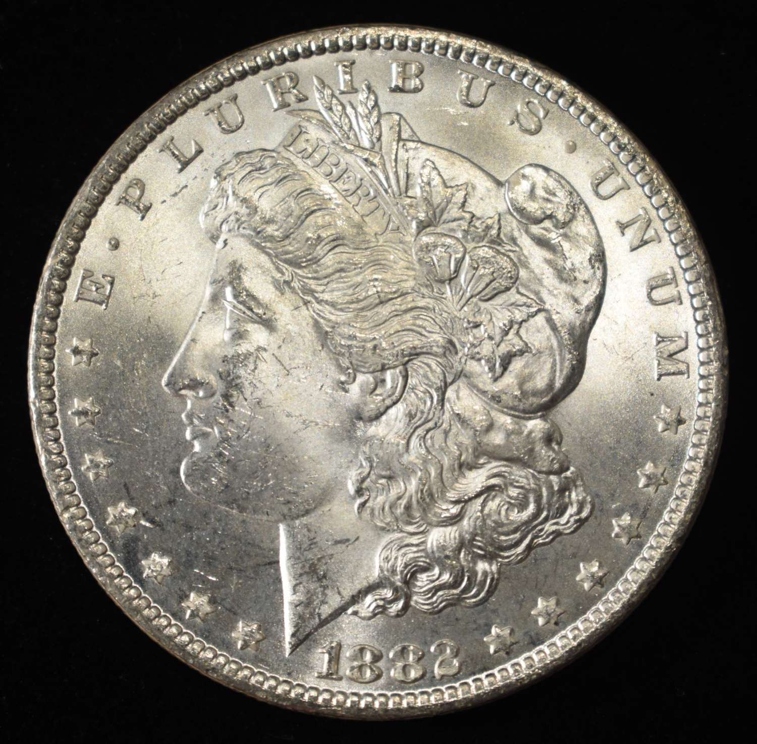 1882-CC MORGAN DOLLAR GEM BU