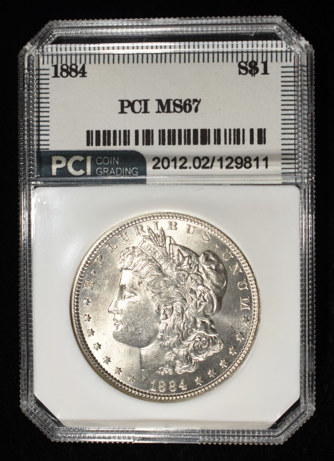 1884 MORGAN DOLLAR PCI SUPERB GEM BU