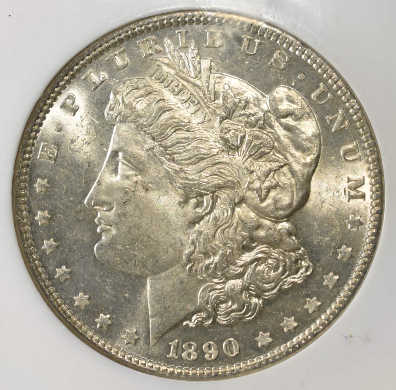 1890 MORGAN DOLLAR PCI CH/GEM BU PL