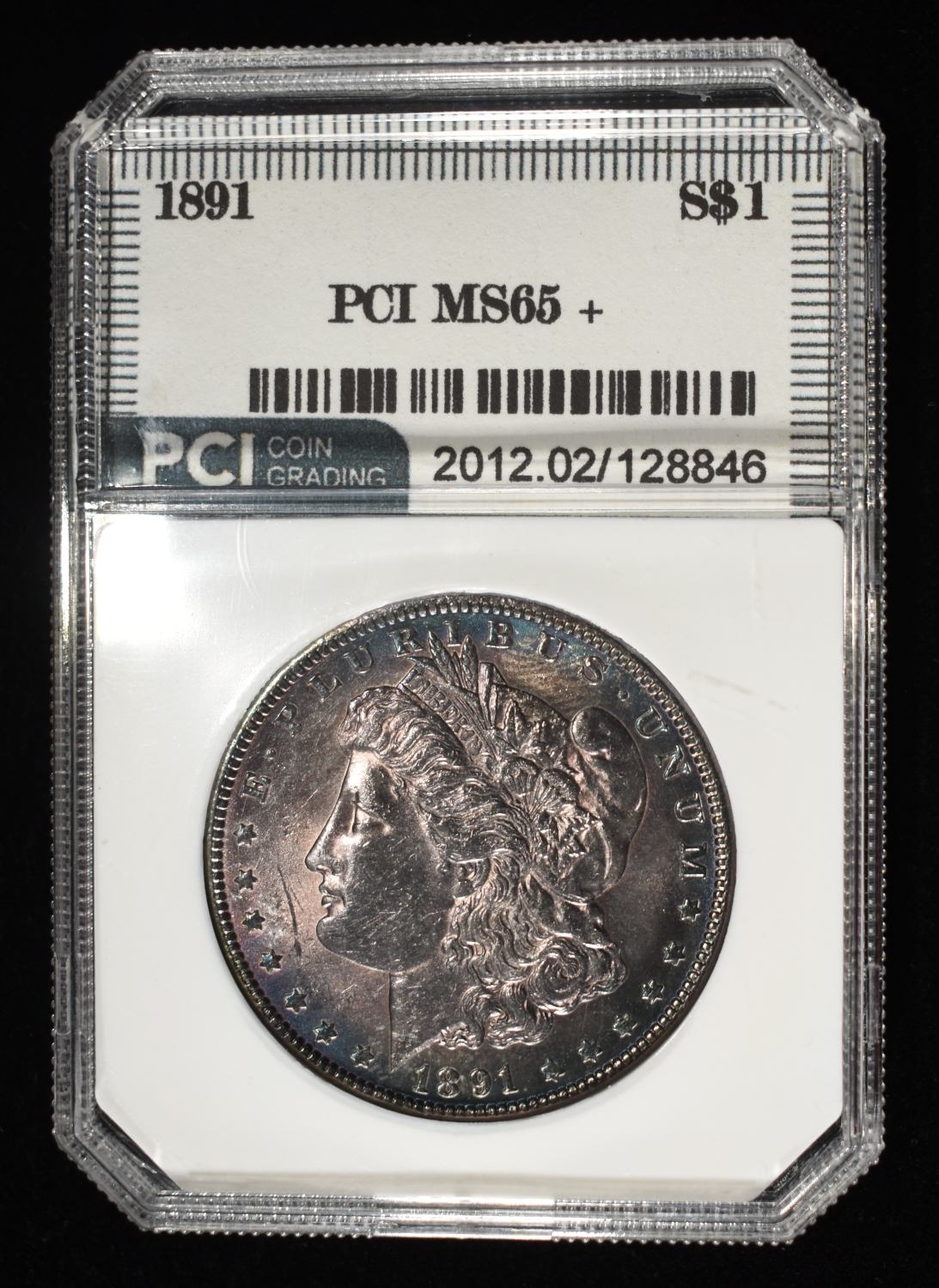 1891 MORGAN DOLLAR PCI GEM BU