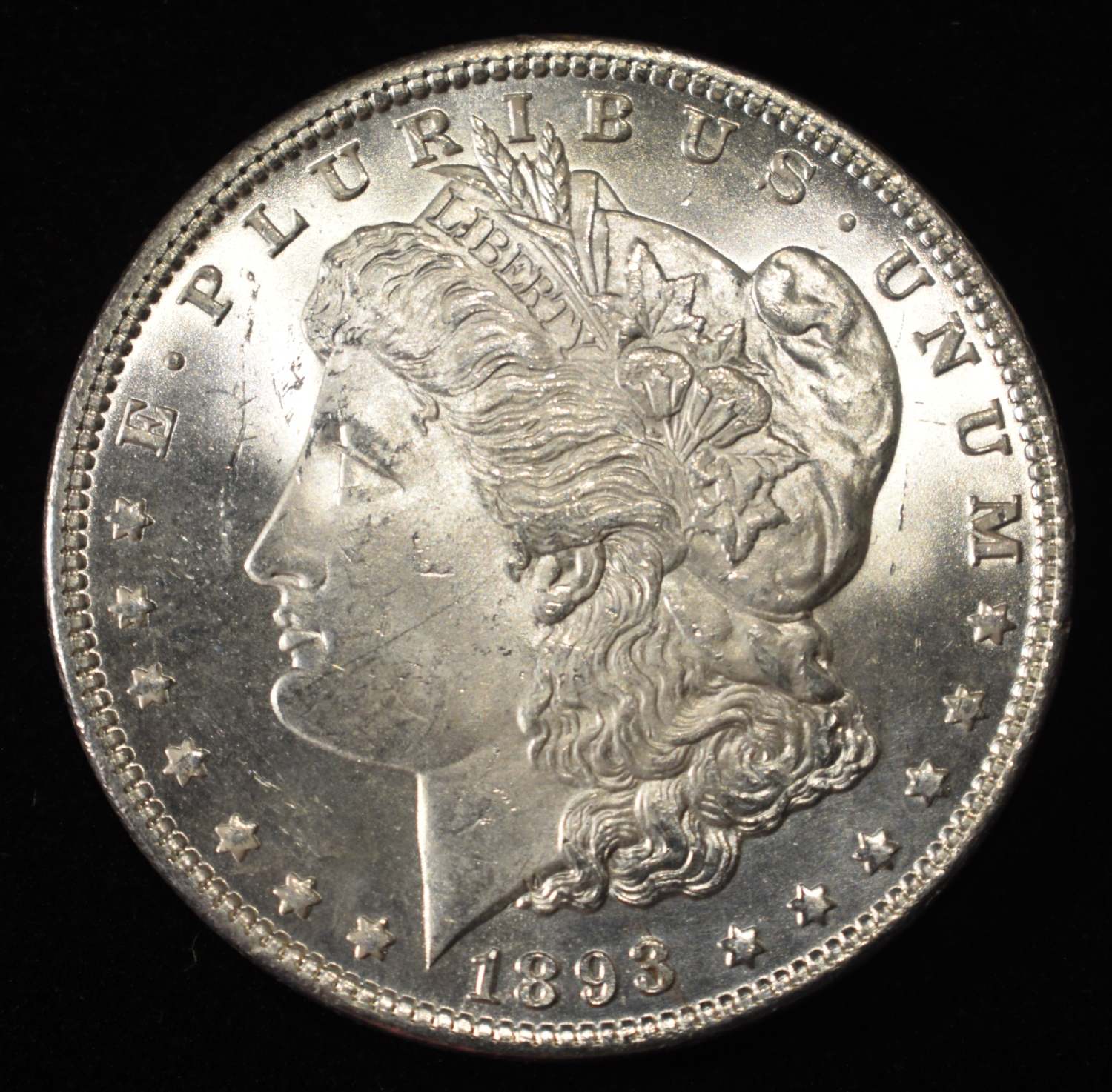 1893 MORGAN DOLLAR GEM BU