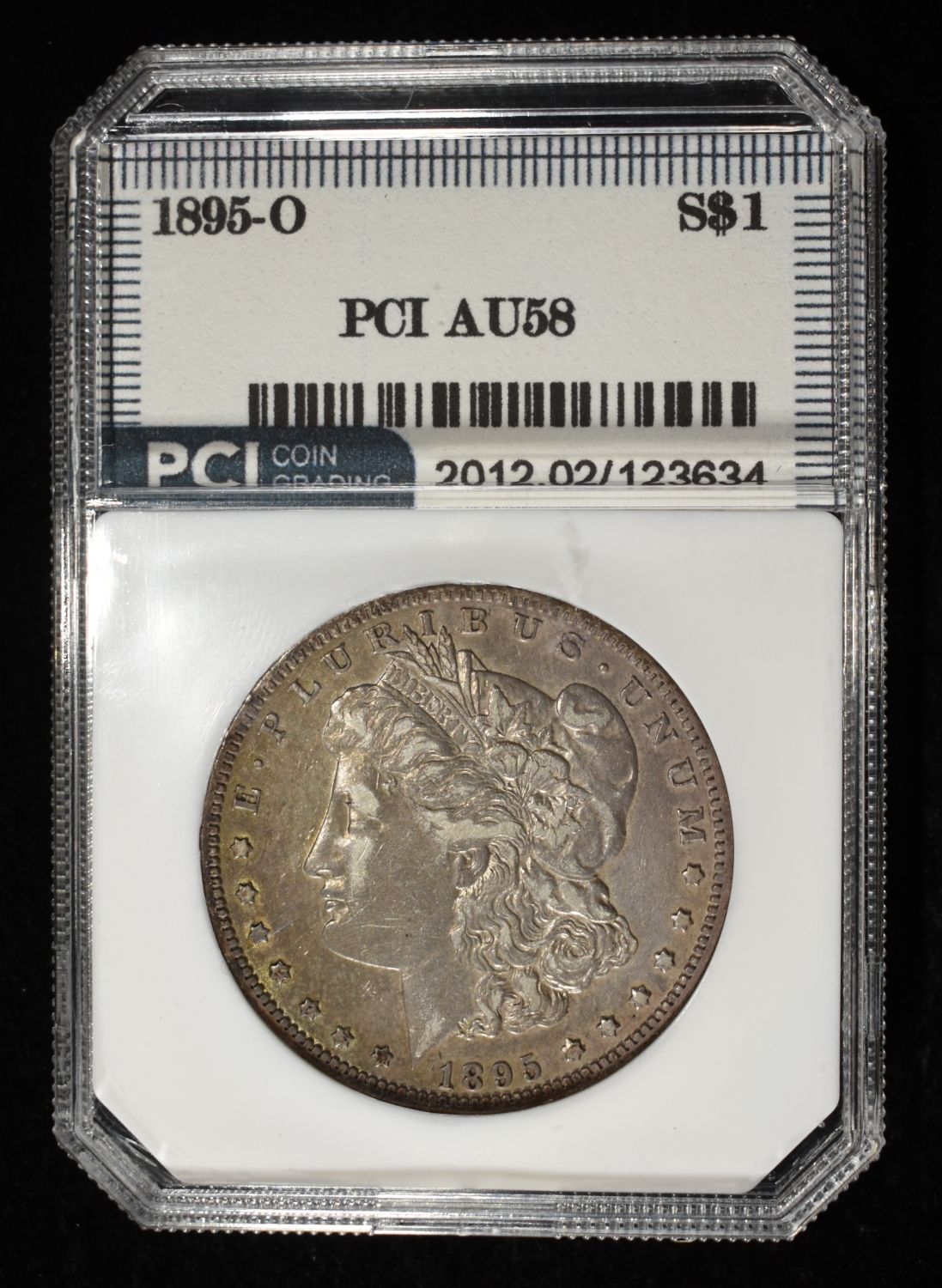1895-O MORGAN DOLLAR PCI AU/BU