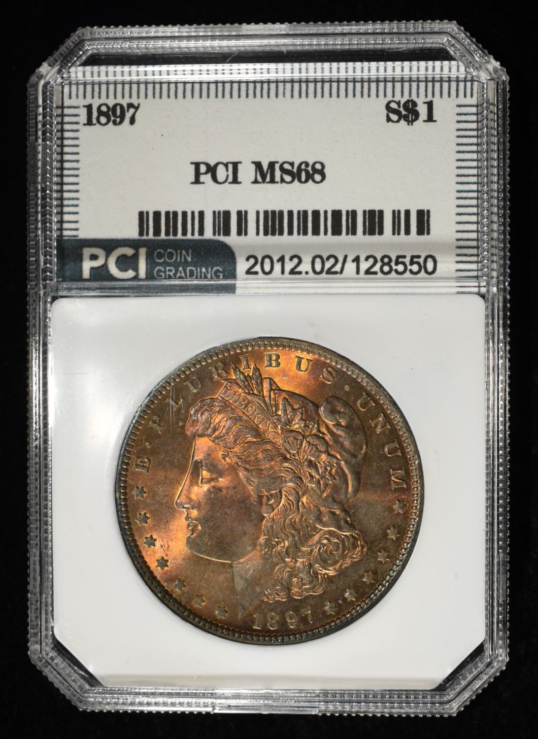 1897 MORGAN DOLLAR PCI SUPERB GEM+ BU