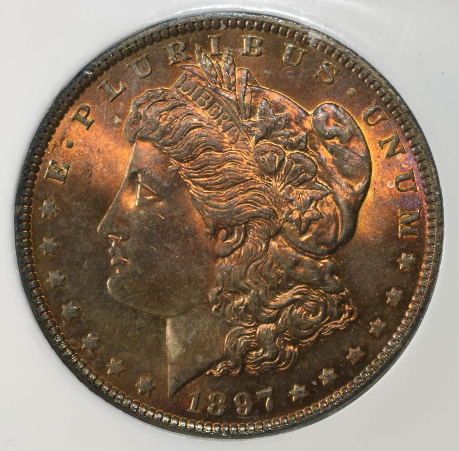 1897 MORGAN DOLLAR PCI SUPERB GEM+ BU