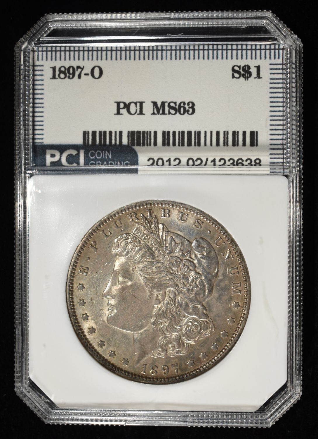 1897-O MORGAN DOLLAR PCI CH BU