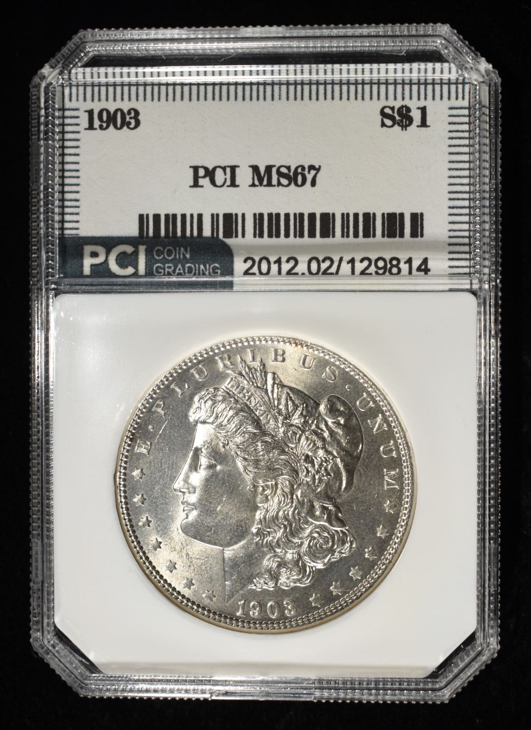 1903 MORGAN DOLLAR PCI SUPERB GEM BU