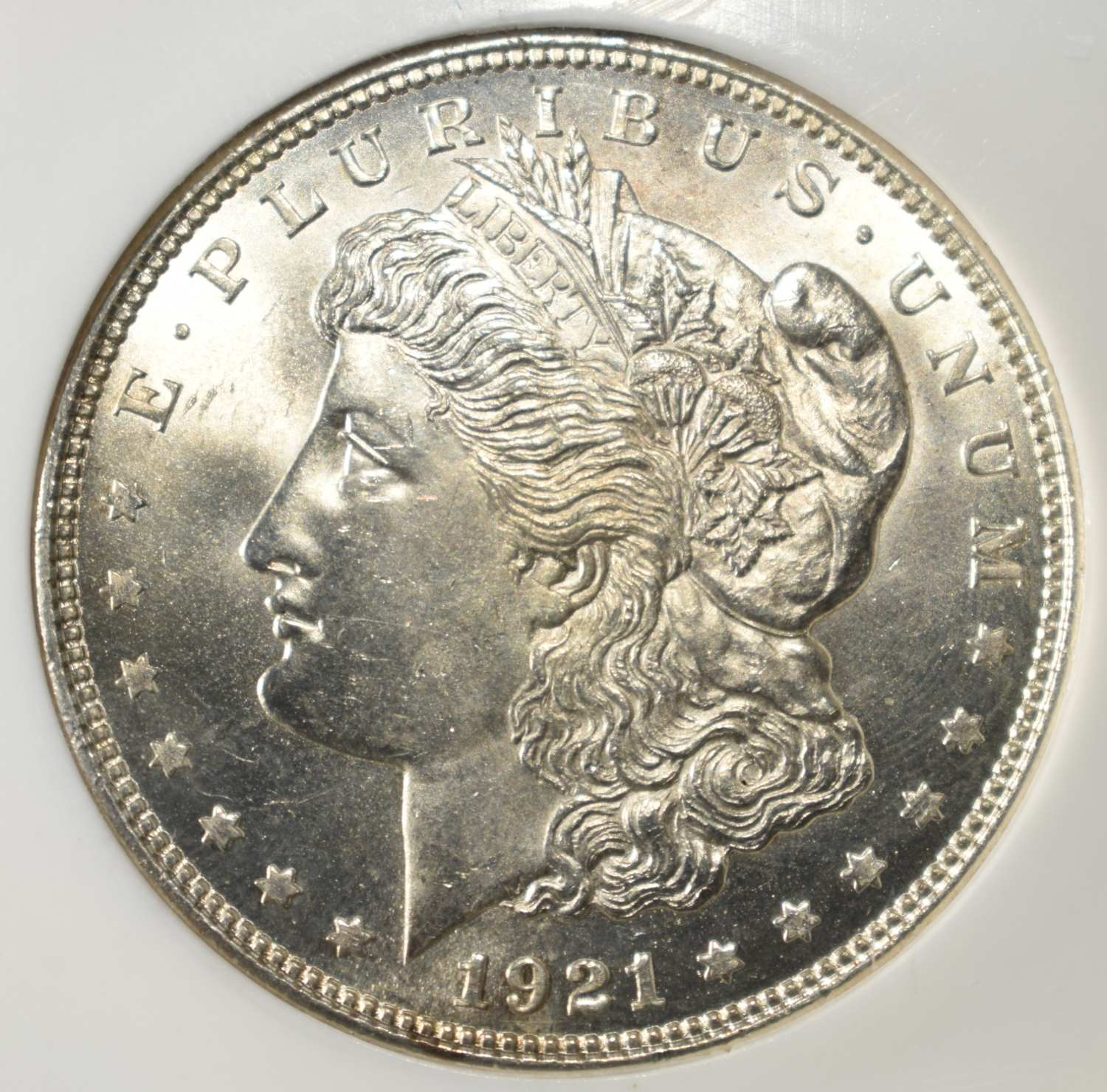 1921 MORGAN DOLLAR PCI SUPERB GEM BU