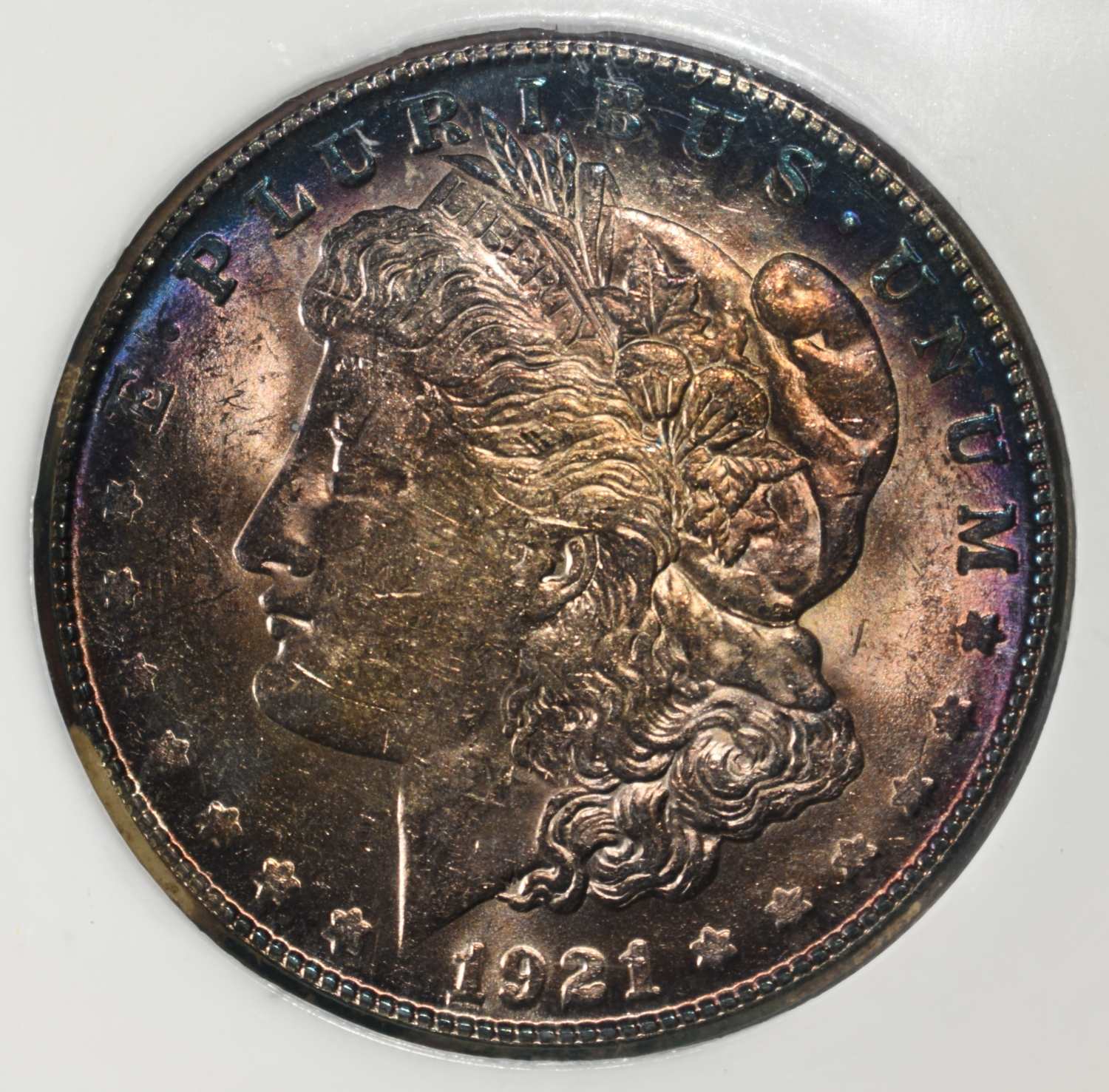 1921-S MORGAN DOLLAR PCI GEM BU