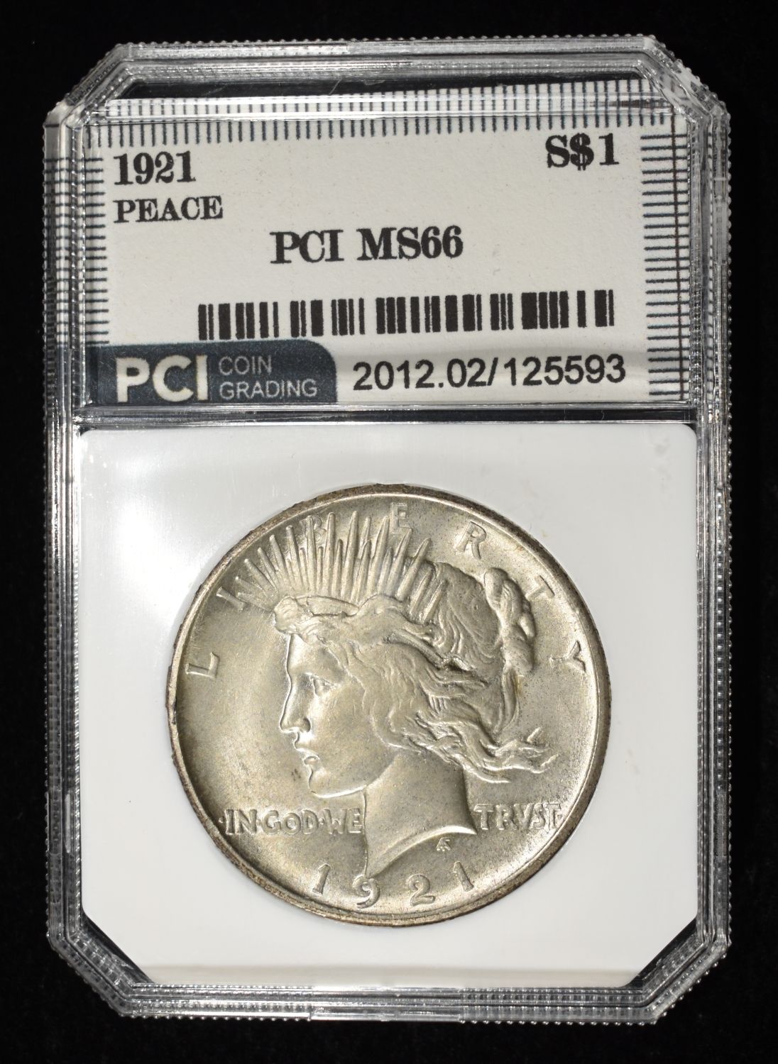 1921 PEACE DOLLAR PCI SUPERB GEM BU