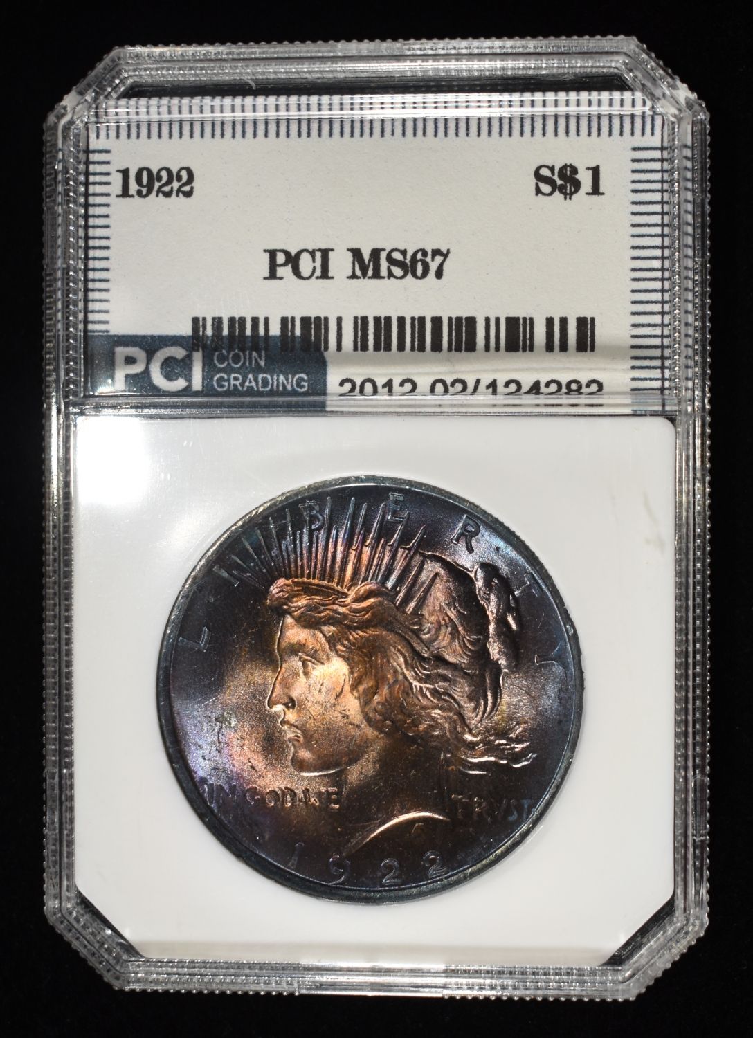 1922 PEACE DOLLAR PCI SUPERB GEM BU