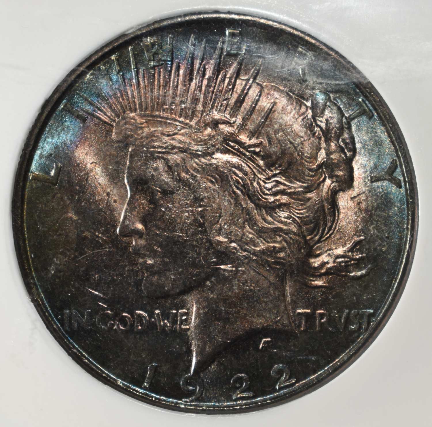 1922-D PEACE DOLLAR PCI SUPERB GEM BU