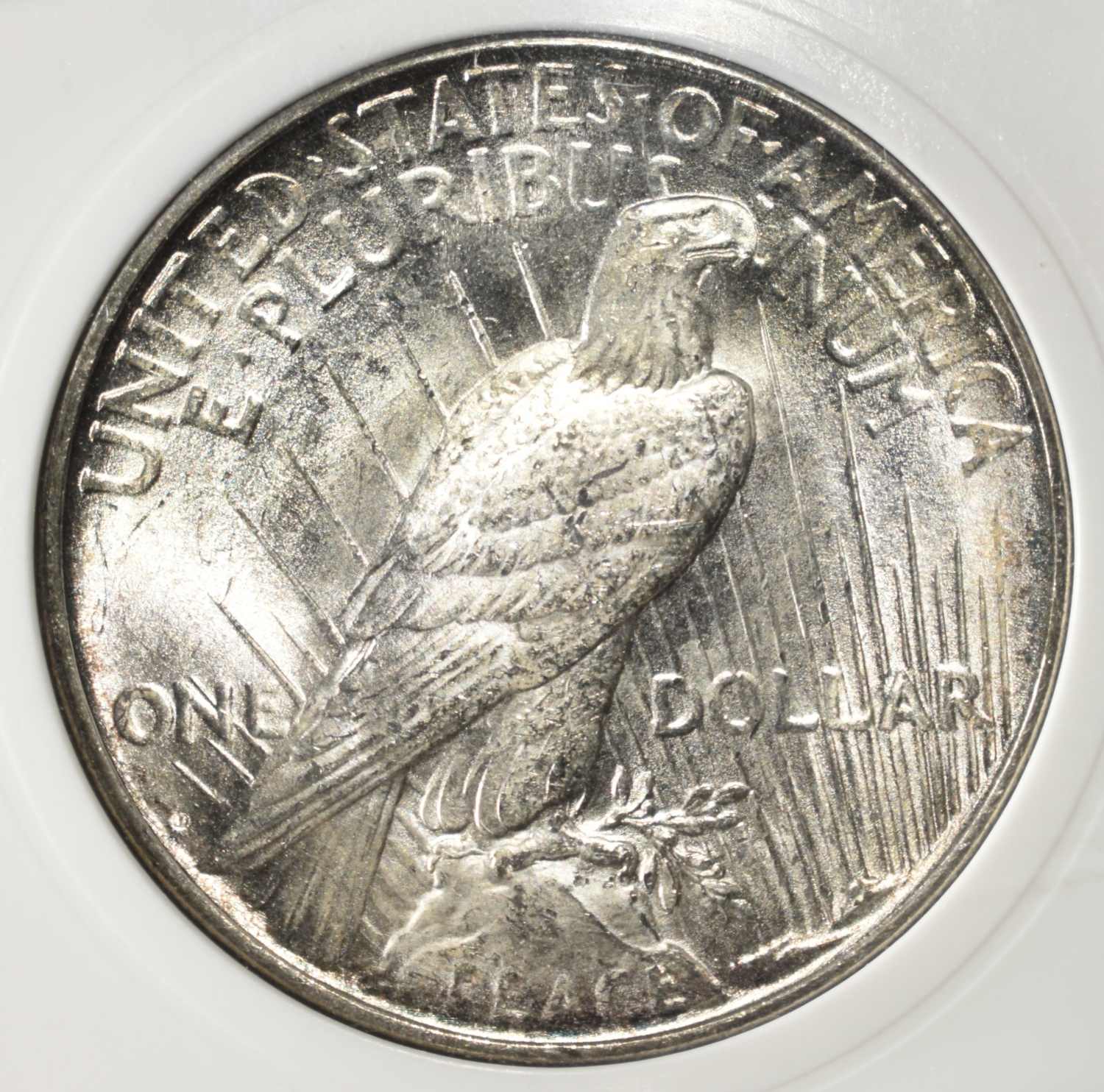 1922-D PEACE DOLLAR PCI SUPERB GEM BU