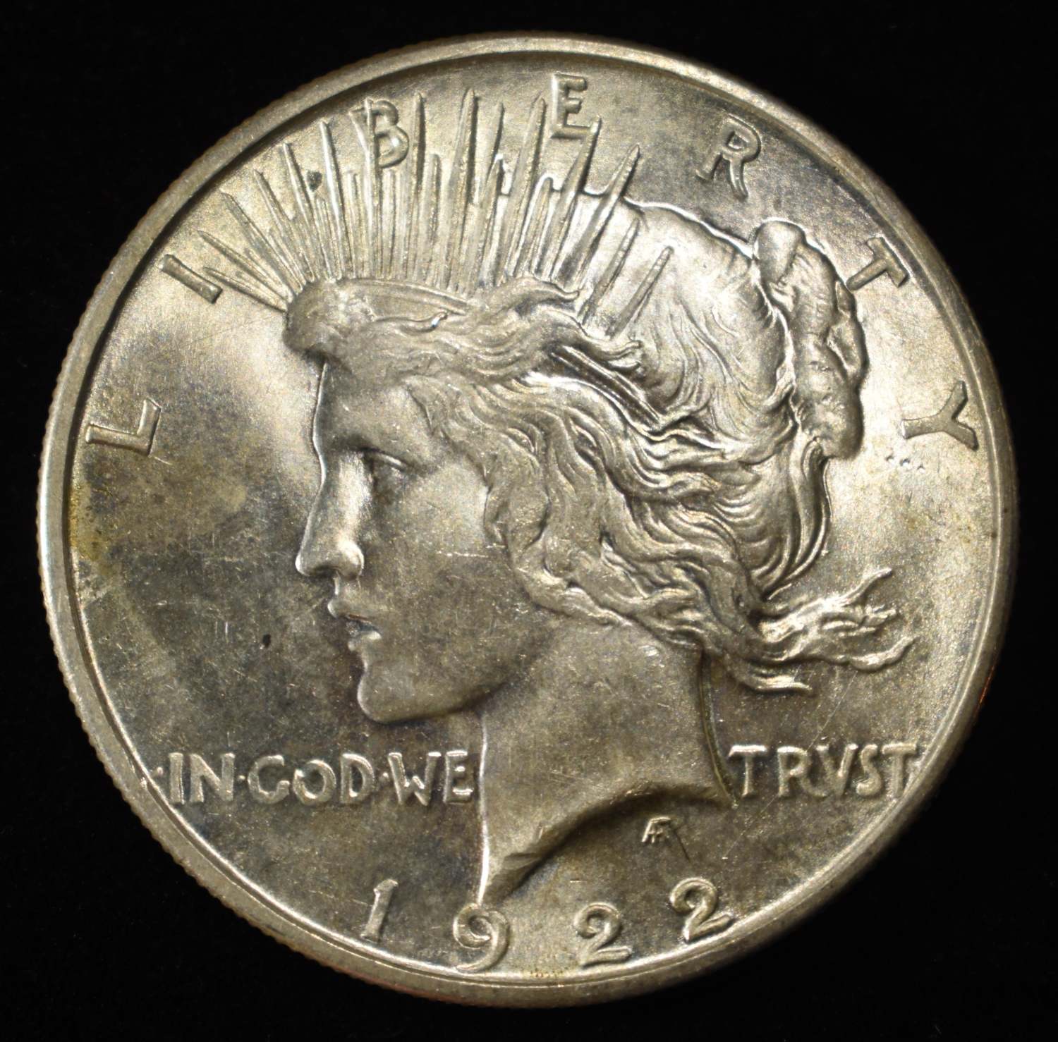 1922-S PEACE DOLLAR CH TO GEM BU