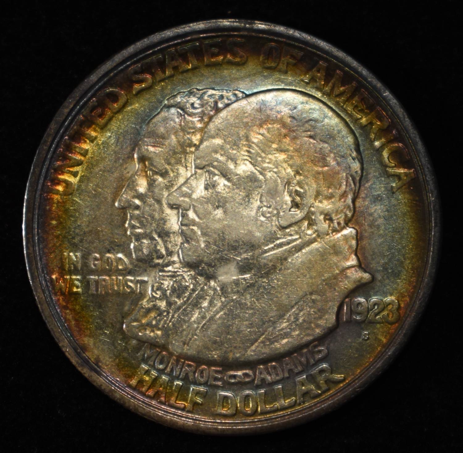 1923-S 50C COMMEM MONROE DOCTRINE GEM BU