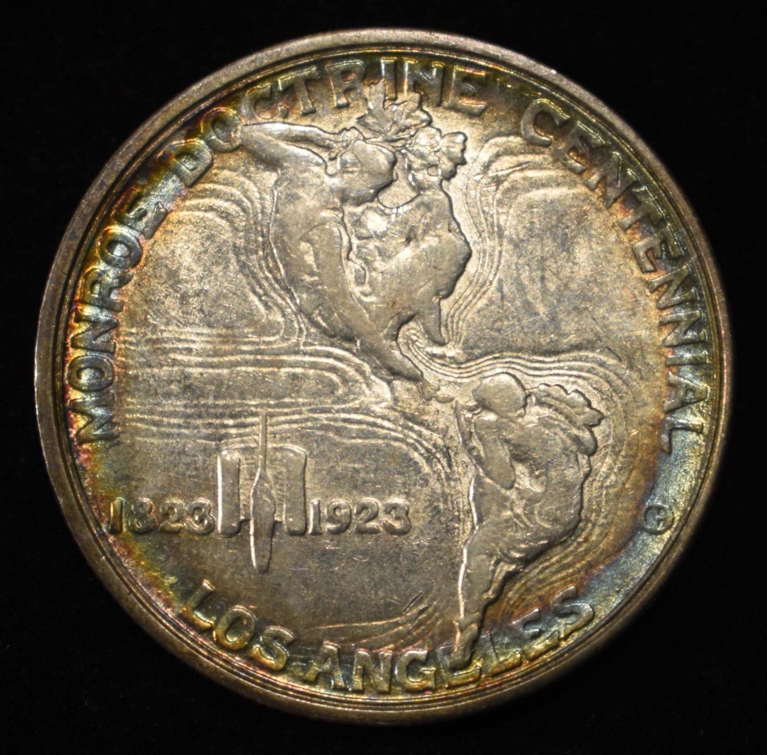 1923-S 50C COMMEM MONROE DOCTRINE GEM BU